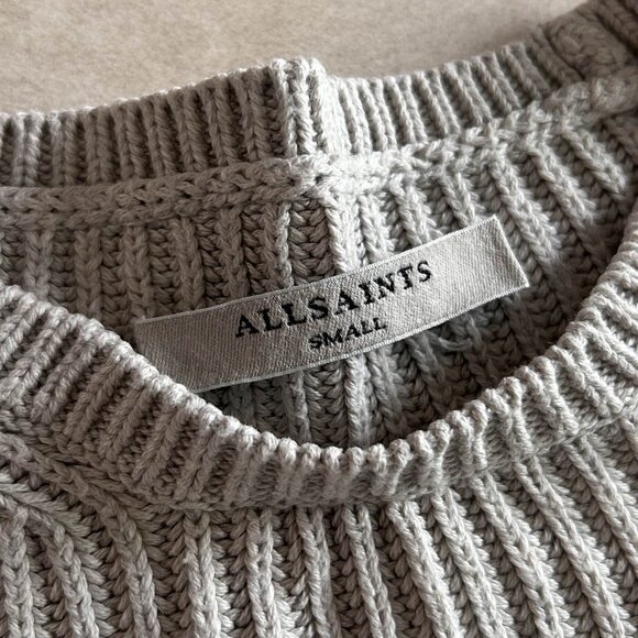 AllSaints Ria Cropped Sweater ASO Clary Fray - Picture 5 of 8